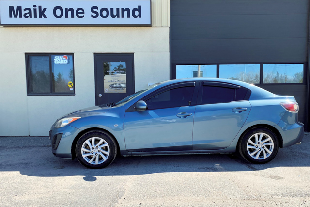 2011 Mazda3 with professional window tint in North Bay